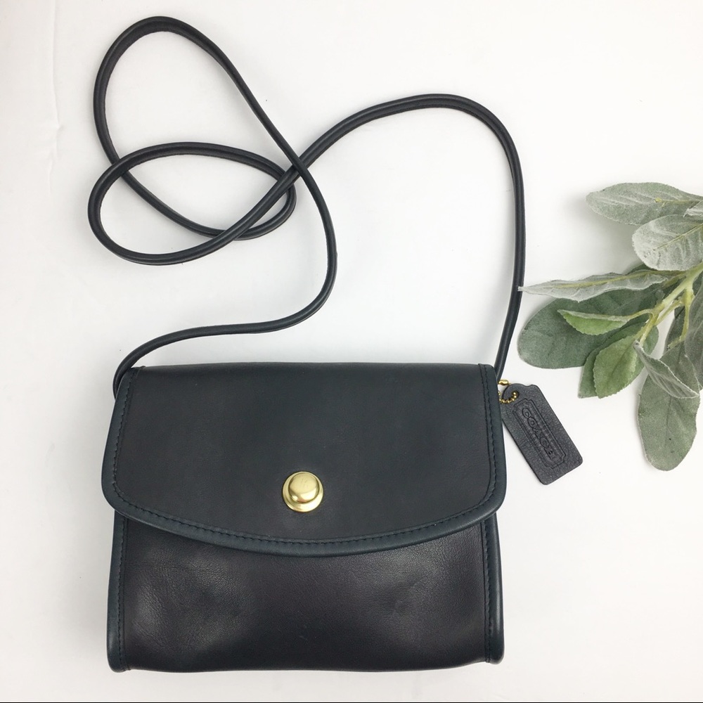 COACH Vintage Chrystie Blue Crossbody/Shoulder Bag -- EDITED STRAP LENGTH